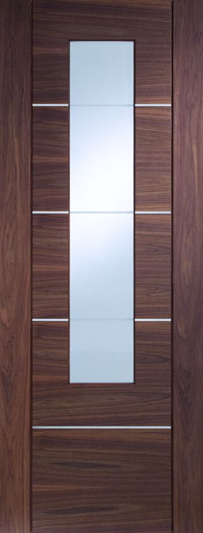 Portici Glazed Walnut Internal Door - 838 x 1981 x 35mm
